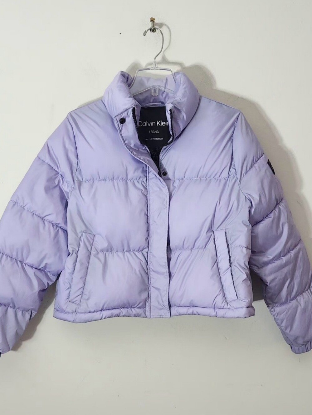 Calvin Klein Pastel Lavender Puffer Jacket